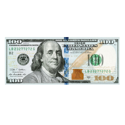 blue hunnids wall art