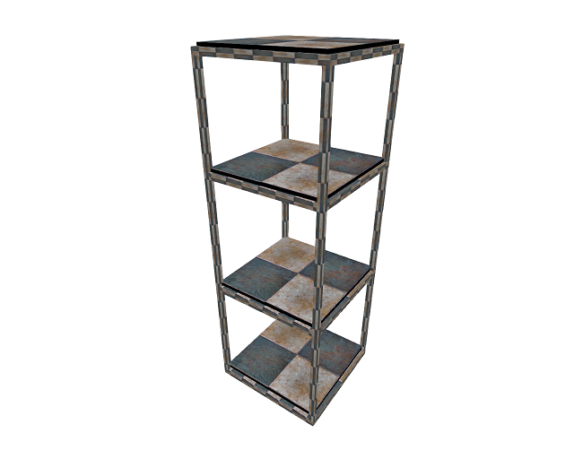 Beautiful Cross Hatch Tiled Plant Stand