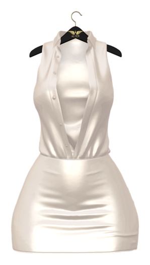 ::ALTER:: Andrea Satin Blouse Dress @ Dove TSS MP Reborn, Maitreya, LaraX, Legacy, Kupra, GenX Curvy & Classic