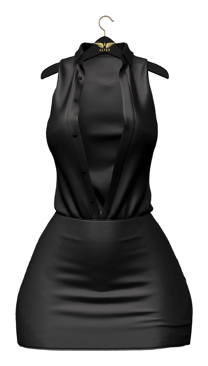 ::ALTER:: Andrea Satin Blouse Dress @ Noir TSS MP  Reborn, Maitreya, LaraX, Legacy, Kupra, GenX Curvy & Classic
