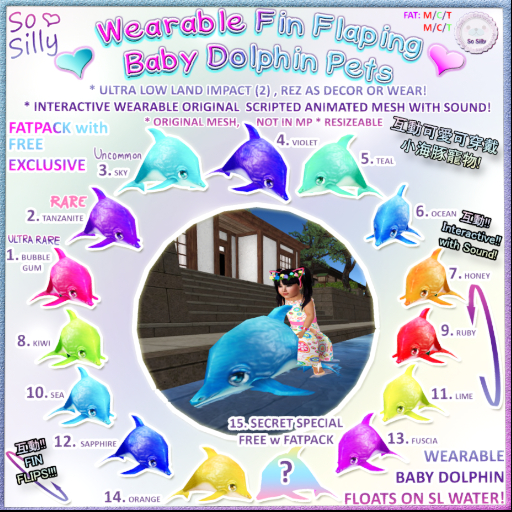 13. SoSilly Dolphin Ride - FUSCIA