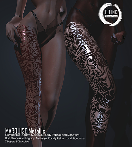 DO INK PAINTING MARQUISE METALLIC