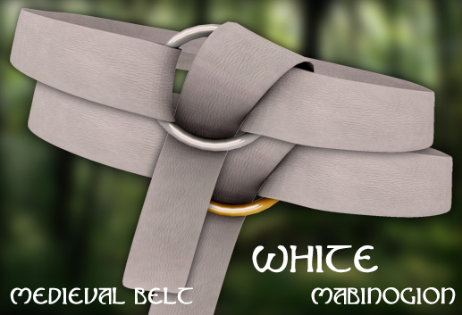 Medieval Belt - White