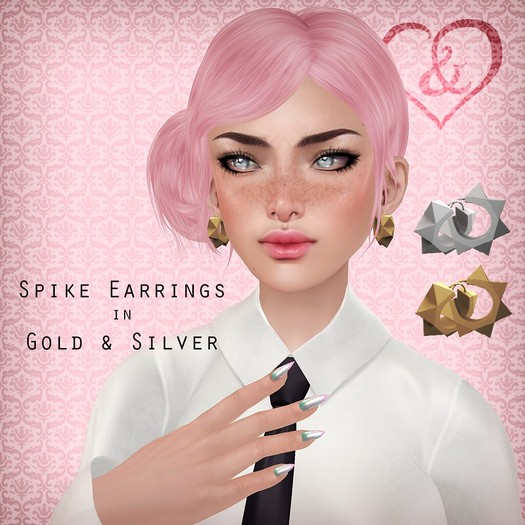 Spike Earrings - Gold&Silver