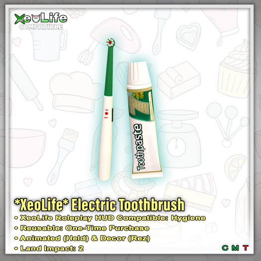 *XeoLife* Electric Toothbrush (Reusable)