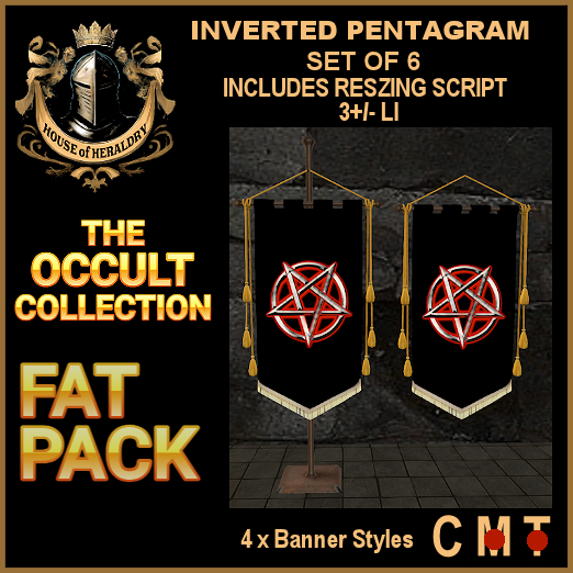 Fat Pack Occult Inverted Pentagram Banners