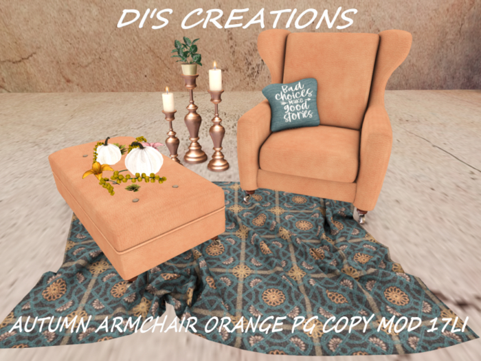 AUTUMN ARMCHAIR ORANGE PG