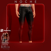 Noche. Leather Leggings Ombre Red