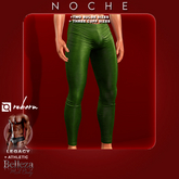 Noche. Leather Leggings Green