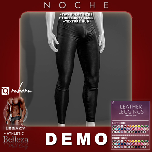Noche. Leather Leggings DEMO