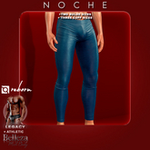 Noche. Leather Leggings Blue