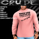 When god created me he laughed and thought "Now that will be funny" Men's Turtle (MTN) <Wear Me>