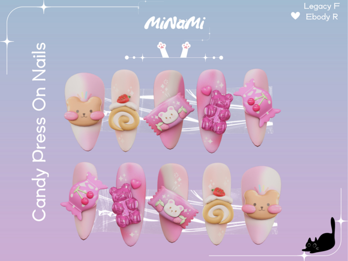 MiNaMi :: Kawaii Candy Nails