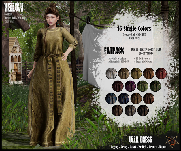 //RKS// Dress Ulla - Yellow
