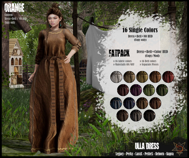 //RKS// Dress Ulla - Orange