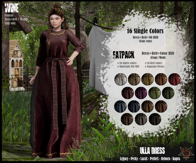 //RKS// Dress Ulla - Wine