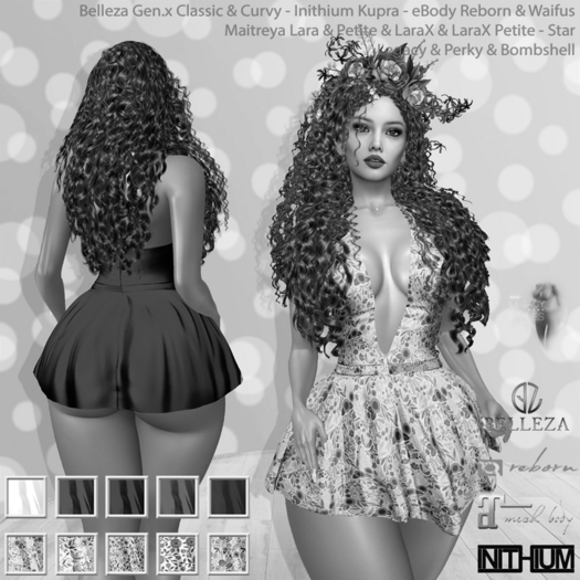 Ginger Dress DEMO: Belleza Gen.X - Inithium Kupra - eBody Reborn & Waifu - Maitreya LaraX - Legacy Perky Bombshell