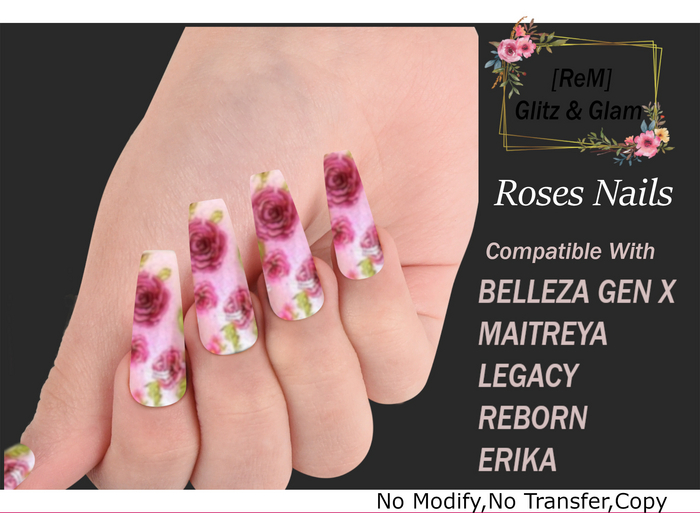 [ReM] Roses Nails