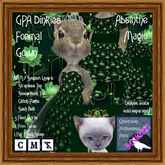 GPA Dinkies Formal Gown BOM - Absinthe Magic Print