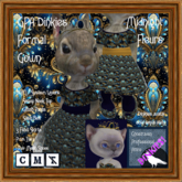 GPA Dinkies Formal Gown BOM - Midnight Fleurs Print