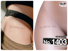 (Hip Tattoo) No.1403 Strong