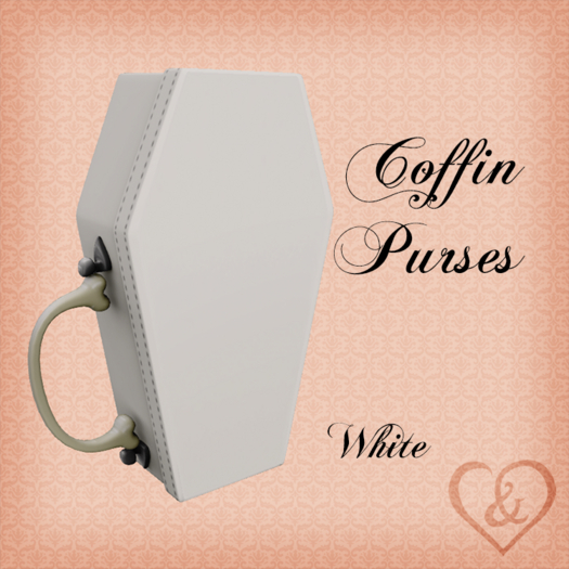 Coffin Purses - White