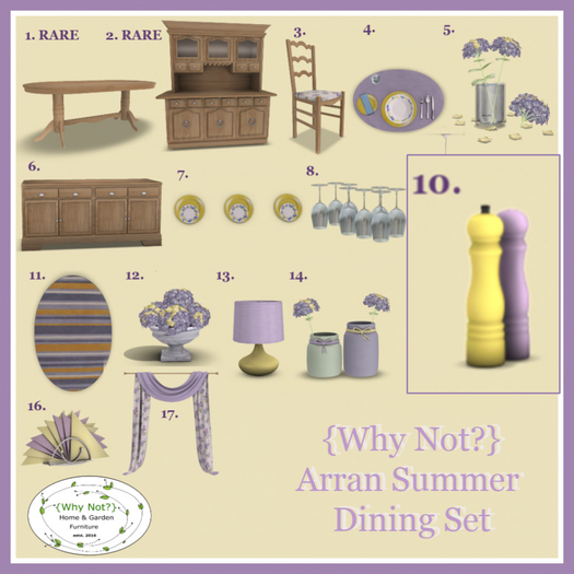 10.{Why Not?} Arran Dining Salt & Pepper
