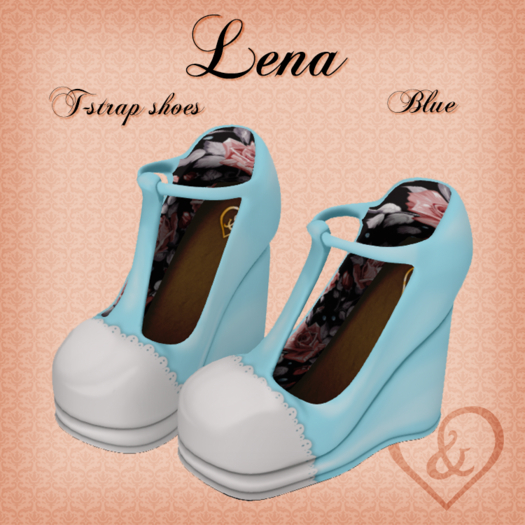Lena - Tstrap Shoes - Blue