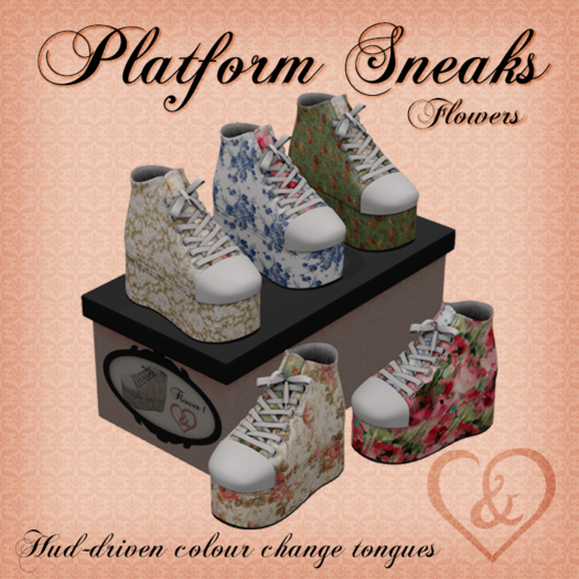 Platform Sneak - Flowers