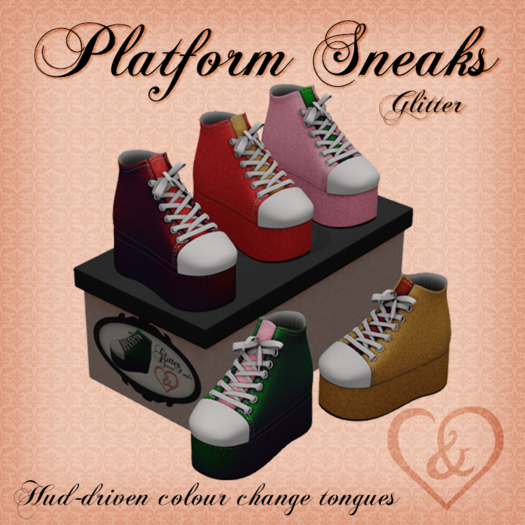 Platform Sneak - Glitter