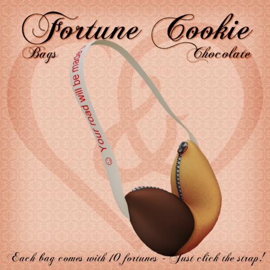 Fortune Cookie Bags - Chocolate