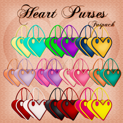 Heart Purses FATPACK