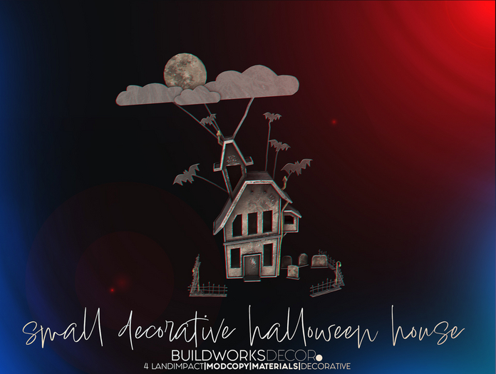 Build Works : Small Decorative Halloween House / Boxed