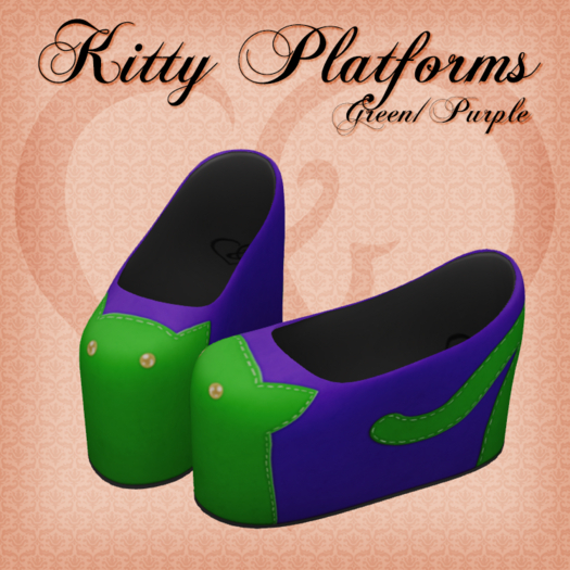 Kitty Platforms - Green/Purple