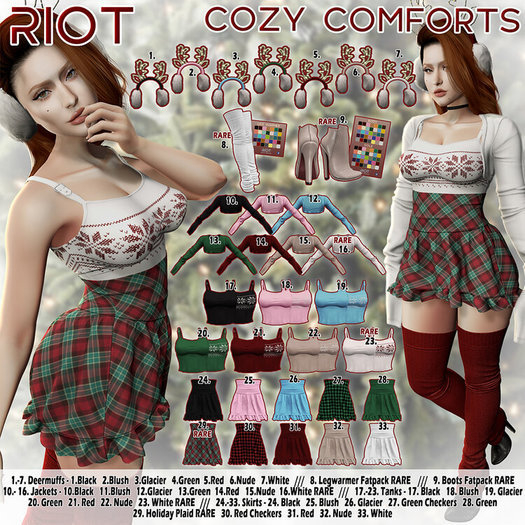 30. RIOT / Cozy Comforts Skirt - Maitreya - R.Checker