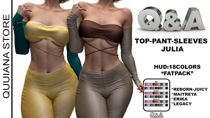 Q&A-TOP-PANT-SLEEVES-JULIA "FATPACK"