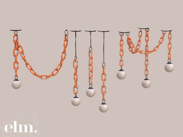 Elm. Vesper Hanging Lights//Pack #5