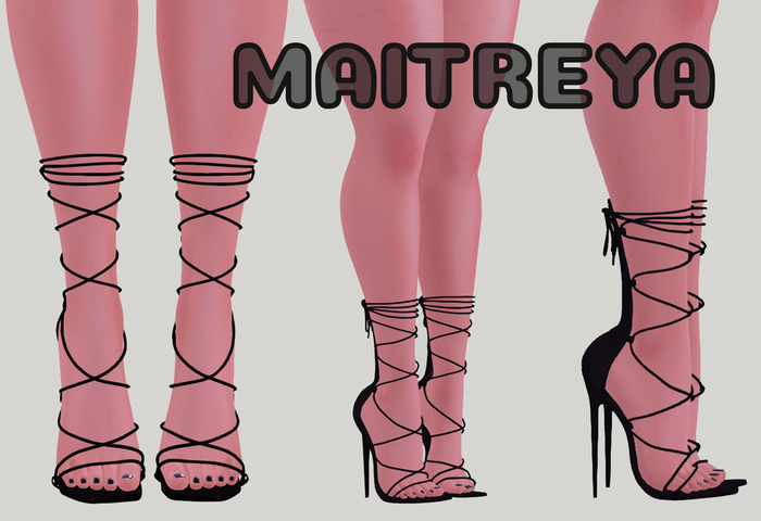 MAITREYA BLACK HEELS