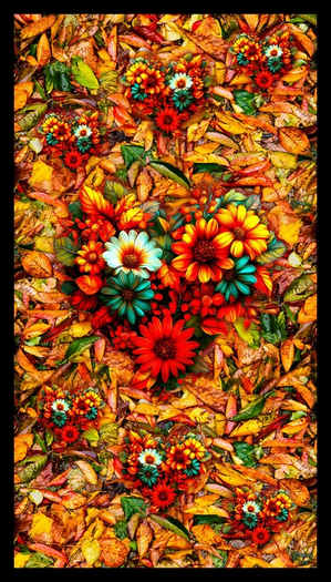 Autumn Floral Hearts