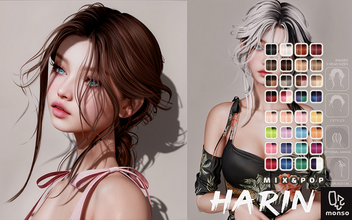 [monso] Harin Hair /Mix & Pop