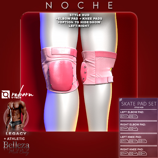 Noche. Skate Pad Set Pink