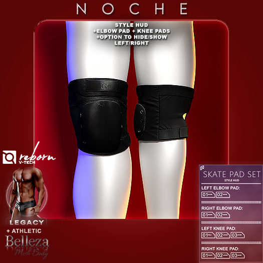 Noche. Skate Pad Set Black