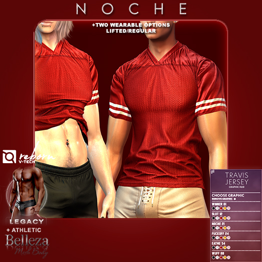 Noche. Travis Jersey Red