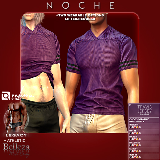 Noche. Travis Jersey Plum