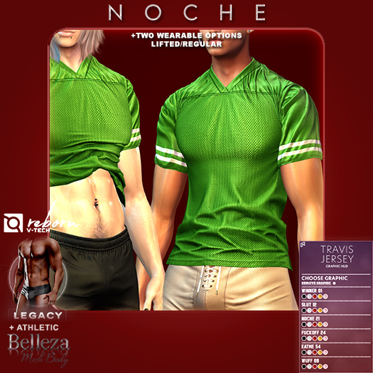 Noche. Travis Jersey Green