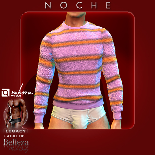 Noche. Plush Sweater Stripes