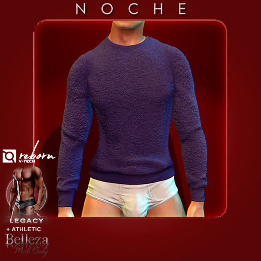Noche. Plush Sweater Purple