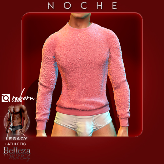 Noche. Plush Sweater Pink