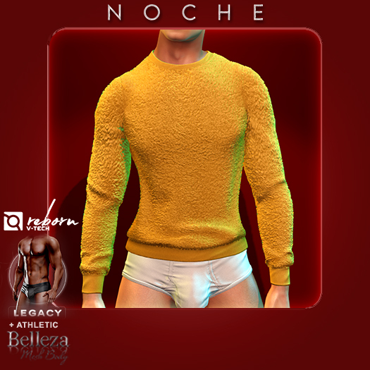 Noche. Plush Sweater Mustard