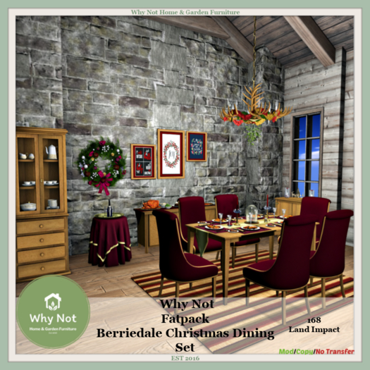 FP {Why Not} Berriedale Christmas Dining Set-Boxed